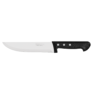 Faca para Cozinha Tramontina Plenus com Lâmina em Aço Inox e Cabo de Polipropileno Preto 7"