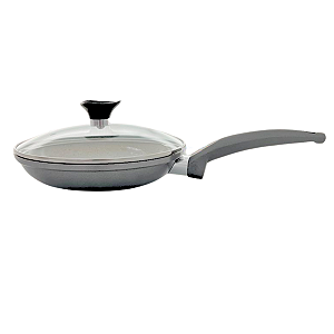 Frigideira Cerâmica Indução Cinza 22 cm Fratelli Com Tampa