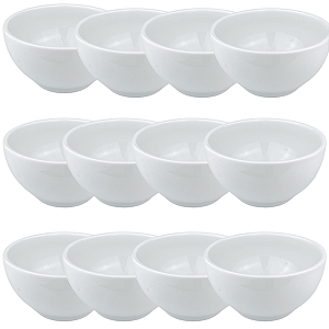 Kit 12 Tigelas Açai Cumbuca em porcelana 500ml