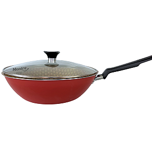Panela Wok Tramontina Funda Antiaderente 28cm Com Tampa