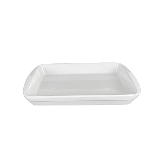 Travessa Forma Retangular Porcelana Schmidt Rasa Grande 32cm
