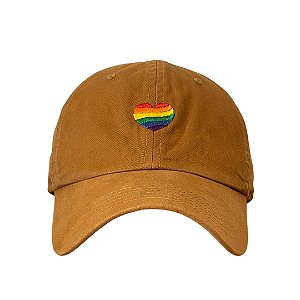 Boné Dad Hat - Coração - Caramelo