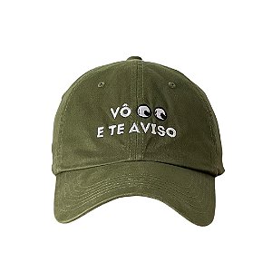 Boné Dad Hat - Vô 👀 e Te Aviso - Verde