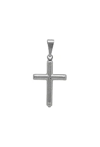 Pingente Cruz Minimalista – Aço Inox