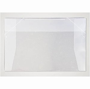 Pasta Aba e Elastico Plastica A3 Cristal- DELLO