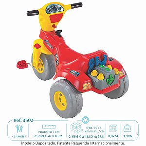 Triciclo Mecanico Infantil Magic Toys