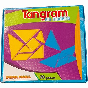 Tangram 70 Peças em MDF - Brinkmobil
