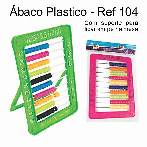 Abaco Plastico c/ Suporte Toymix