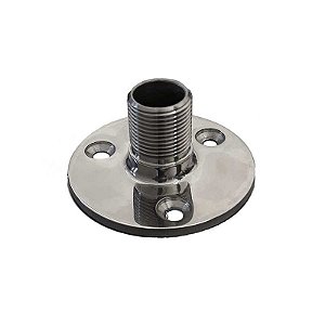 Soporte marino plano en acero inoxidable 316, con rosca estándar de 1"