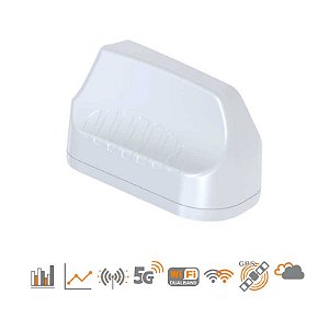 Antena MIMO 5 en 1 Alto Rendimiento, Blanco, 2x LTE/5, 410-3800, 2x 2.4,5 GHz WiFi, GPS