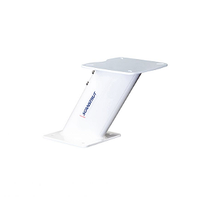 Pedestal de aluminio para antenas radar Furuno, inclinación 33º, 250mm altura