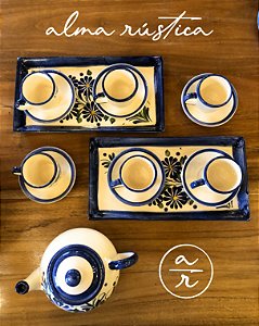 Jogo de chá em Porcelana