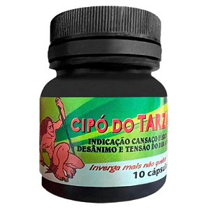 Cipó do Tarzan com 10 cápsulas