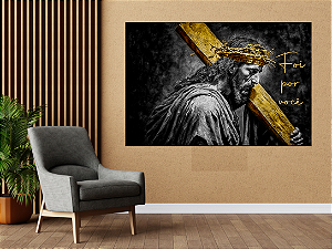 Quadro decorativo - Jesus foi por você