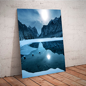 Quadro decorativo - Paisagem Lago Congelado