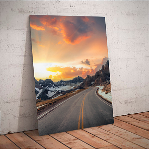 Quadro decorativo - Paisagem Estrada Amanhacer