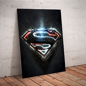 Quadro decorativo - Super Homem S simbolo