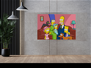 Quadro decorativo - Os Simpsons A família completa