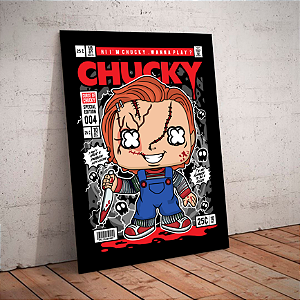Quadro decorativo - Funko Chucky Vamos brincar?