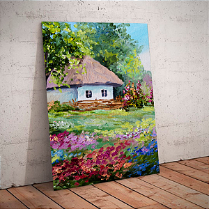 Quadro decorativo - Pintura Refúgio Florido