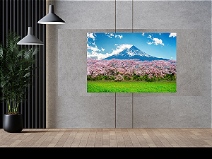 Quadro decorativo - Cerejeiras em Flor no Monte Fuji