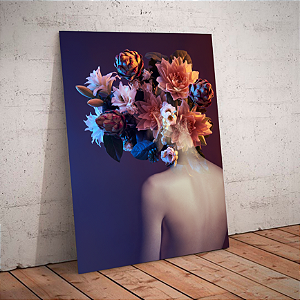 Quadro decorativo - Mulher Bouquet Imaginário