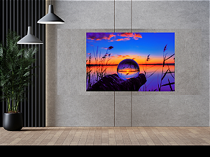 Quadro decorativo - Pôr do sol na bola de cristal