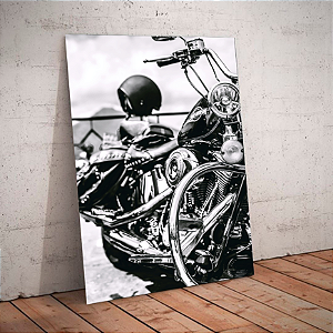Quadro decorativo - Motocicleta Harley-Davidson clássica