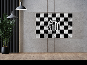 Quadro decorativo - Santos Futebol Clube estilo backdrop