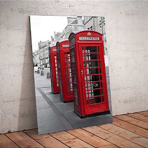 Quadro decorativo - Cabines telefônicas de Londres