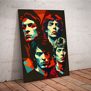 Quadro decorativo - The Rolling Stones foto estilizada