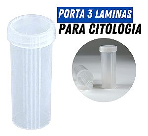 COMBO - Porta Lâminas Para Citologia Capacidade 3 lâminas - 300 Unidades