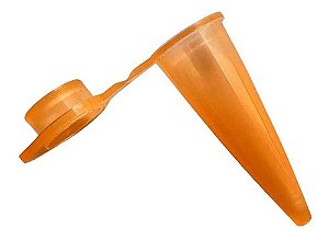 Microtubo Flaconete Tipo Epp 0,65ml Pacote com 5.000 Unidades - Laranja