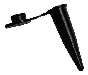 Microtubo Tipo Eppendorf 0,38ml Pacote com 5.000 Unidades - Preto Fechado ARKADI