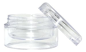 Pote Acrílico Cristal Incolor Com Tampa Rosqueada 4g Para Amostras - 1000 Unidades