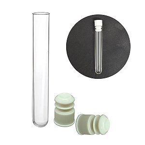 1000 Tubo de Ensaio Acrílico 12x75mm (5ml) + Tampa Branco