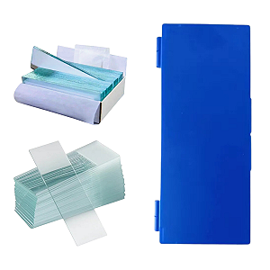 50 Lâminas Fosca Lapidada 26x76mm + Porta 50 Lâminas