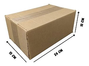 500 Caixas de Papelão (Nº1) 25cm x 15cm x 10cm + 10 Fitas