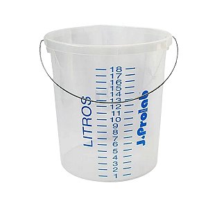 Balde Graduado - Capacidade: 20 Litros / Divisão de 1 Litro