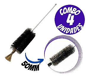 Combo c/ 4 Escovas para Lavagem de Vidrarias Laboratoriais - 50mm
