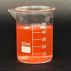 Combo com 10 Copo Bequer de Vidro Boro 3.3 Forma Baixa (Griffin) Graduado: 50ml