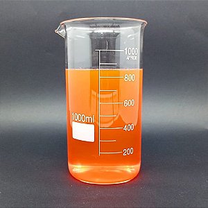 Combo com 2 Copo Bequer de Vidro Boro 3.3 Forma Alta (Berzelius) Graduado: 1000ml