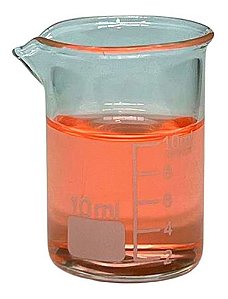 Combo com 5 Copo Bequer de Vidro Boro 3.3 Forma Baixa (Griffin) Graduado: 10ml