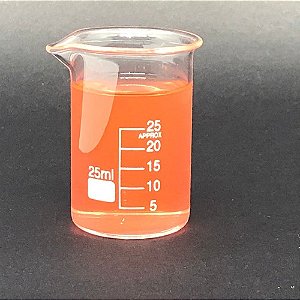 Combo com 5 Copo Bequer de Vidro Boro 3.3 Forma Baixa (Griffin) Graduado: 25ml