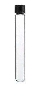 Combo com 50 Tubos de Ensaio 15x150mm de Vidro com Tampa Rosca - 18ml