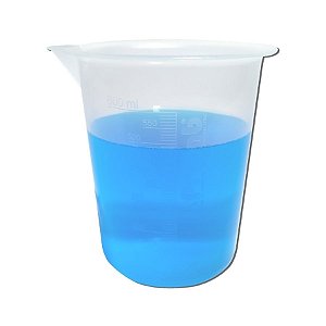 Copo Béquer Polipropileno Graduação Alto Relevo - 600ml