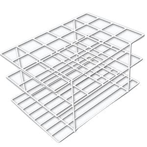 Estante Para Tubos de Ensaio em PVC - Capacidade: 24 Tubos - 16mm