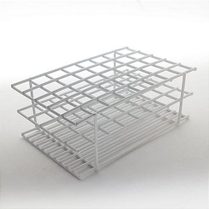 Estante Para Tubos de Ensaio em PVC - Capacidade: 40 Tubos - 25mm