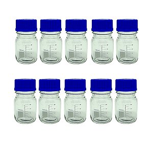 Frasco Reagente 100ml - 10 Peças