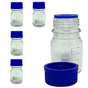 Frasco Reagente 100ml - 5 Peças